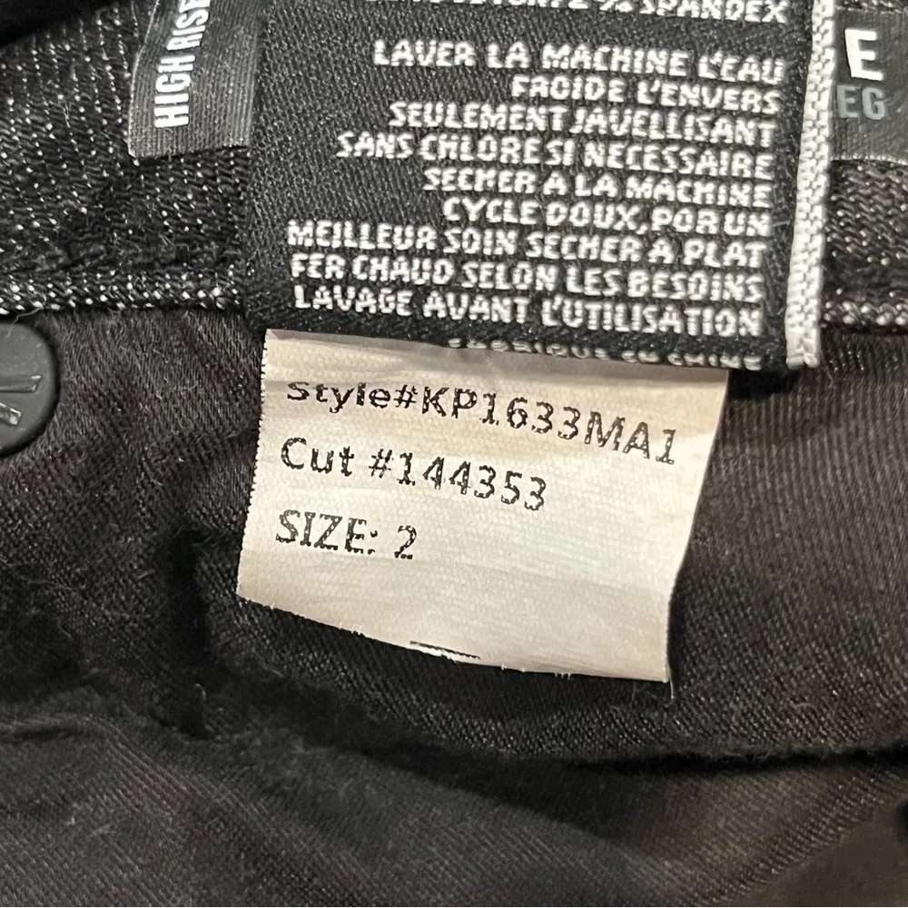 Kut From The Kloth Black Reese Fab Ab High Rise Distressed Straight Leg Jeans 2 - Image 8