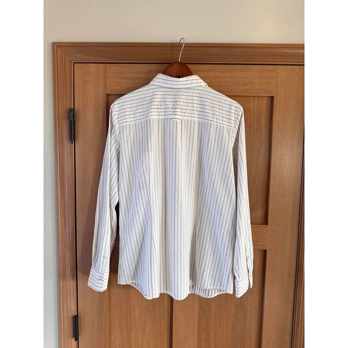 Brooks Brothers Red Fleece Women’s Button Up Blouse White / Red Striped size 14 - Image 6