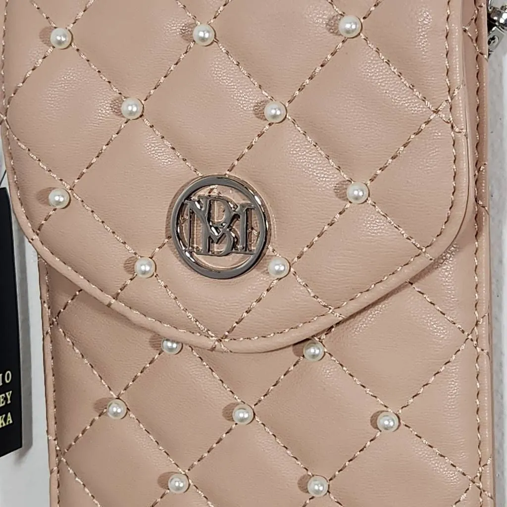 Badgley Mischka Nude Pink Crossbody Bag NWT Phone Case Bag Christmas Gift - Image 3