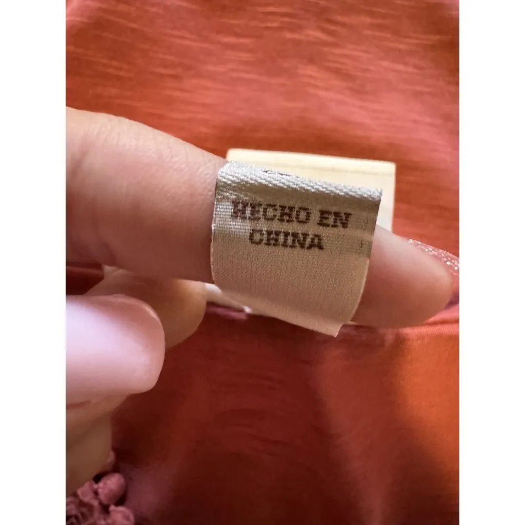 Knox Rose Blouse Pullover Tank Top Crochet Lace Pattern Size Small Boho Peasant‎ - Image 7