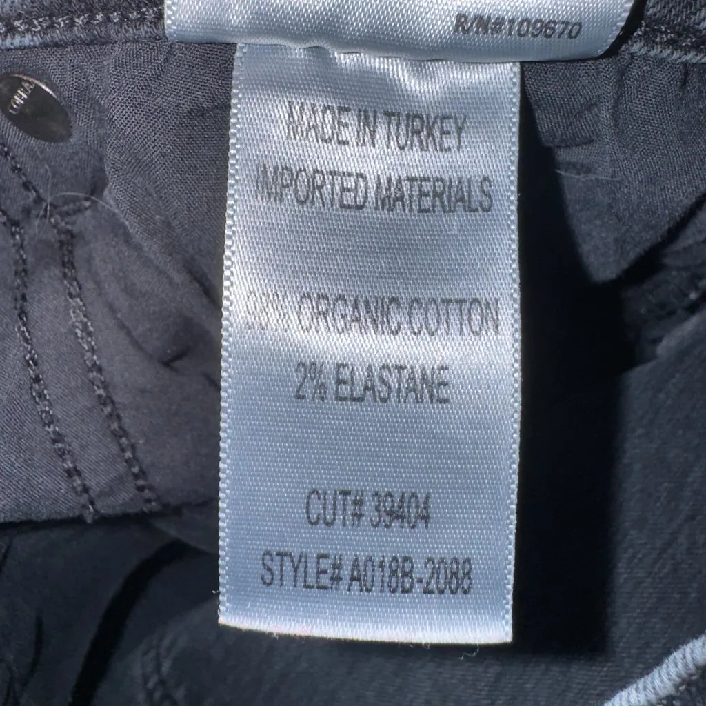 Agolde Women's Size 31 Black Wash Denim High Waisted Ankle Skinny Jeans - Image 6