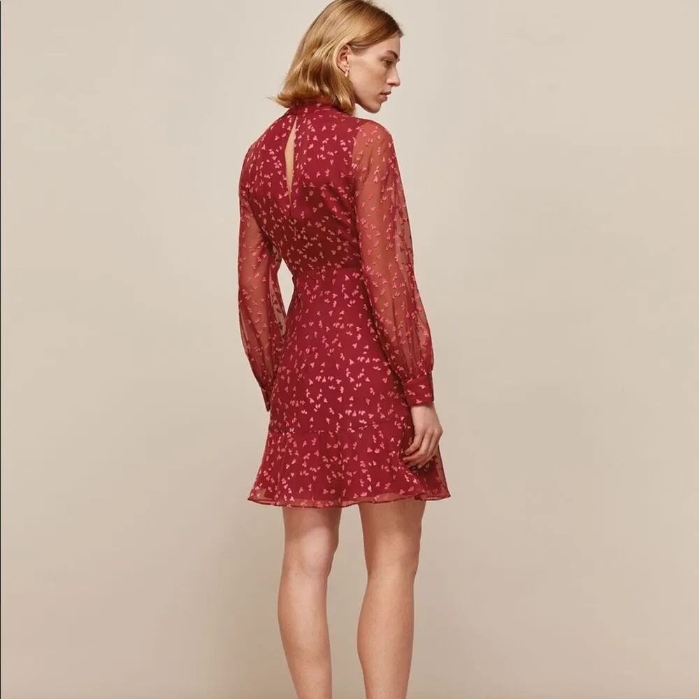 Whistles Falling Leaves Silk Dress NWT Size 2 - Image 2