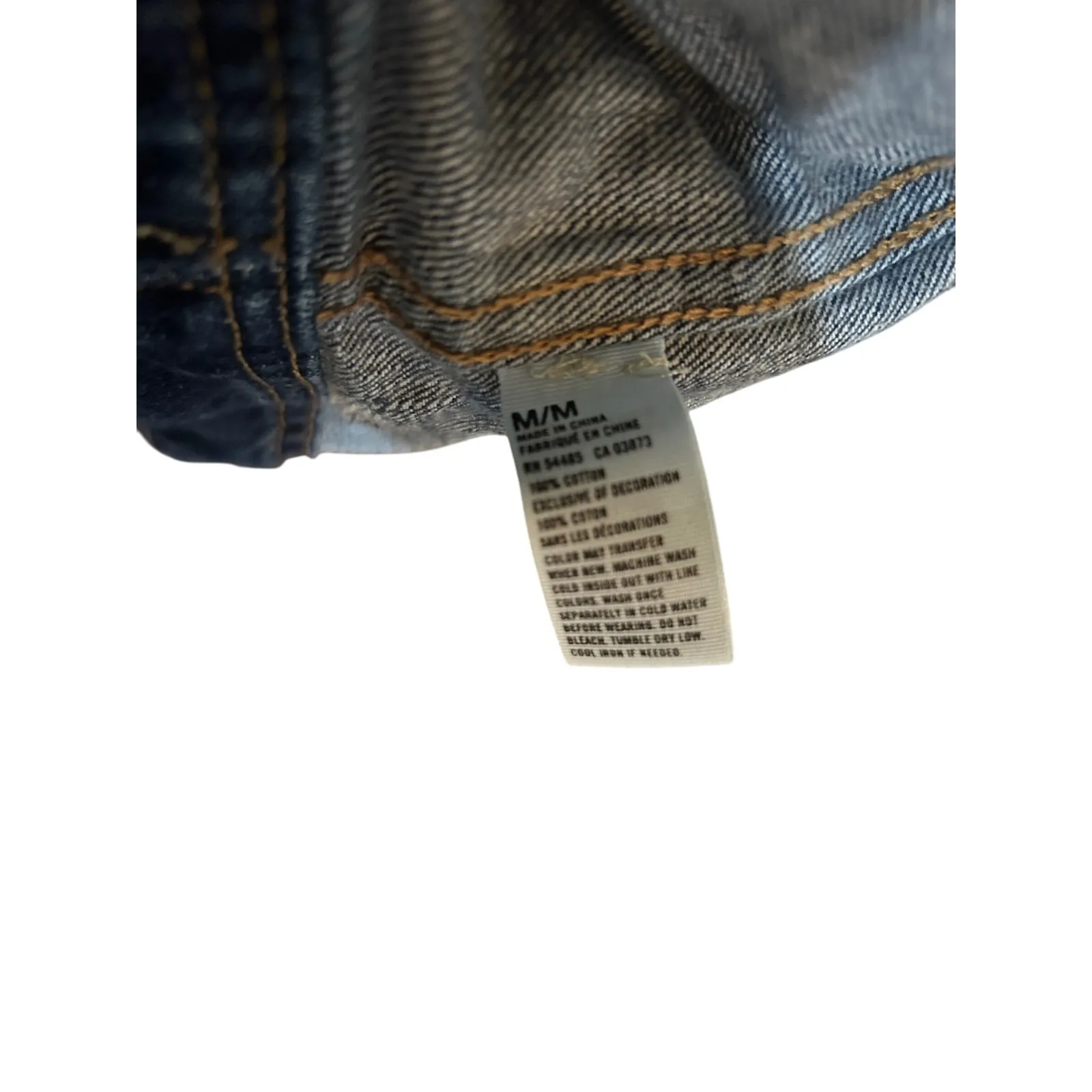 Denim‎ Jacket Womens Blue Jean Classic Casual Layering Essential Staple Size M - Image 7