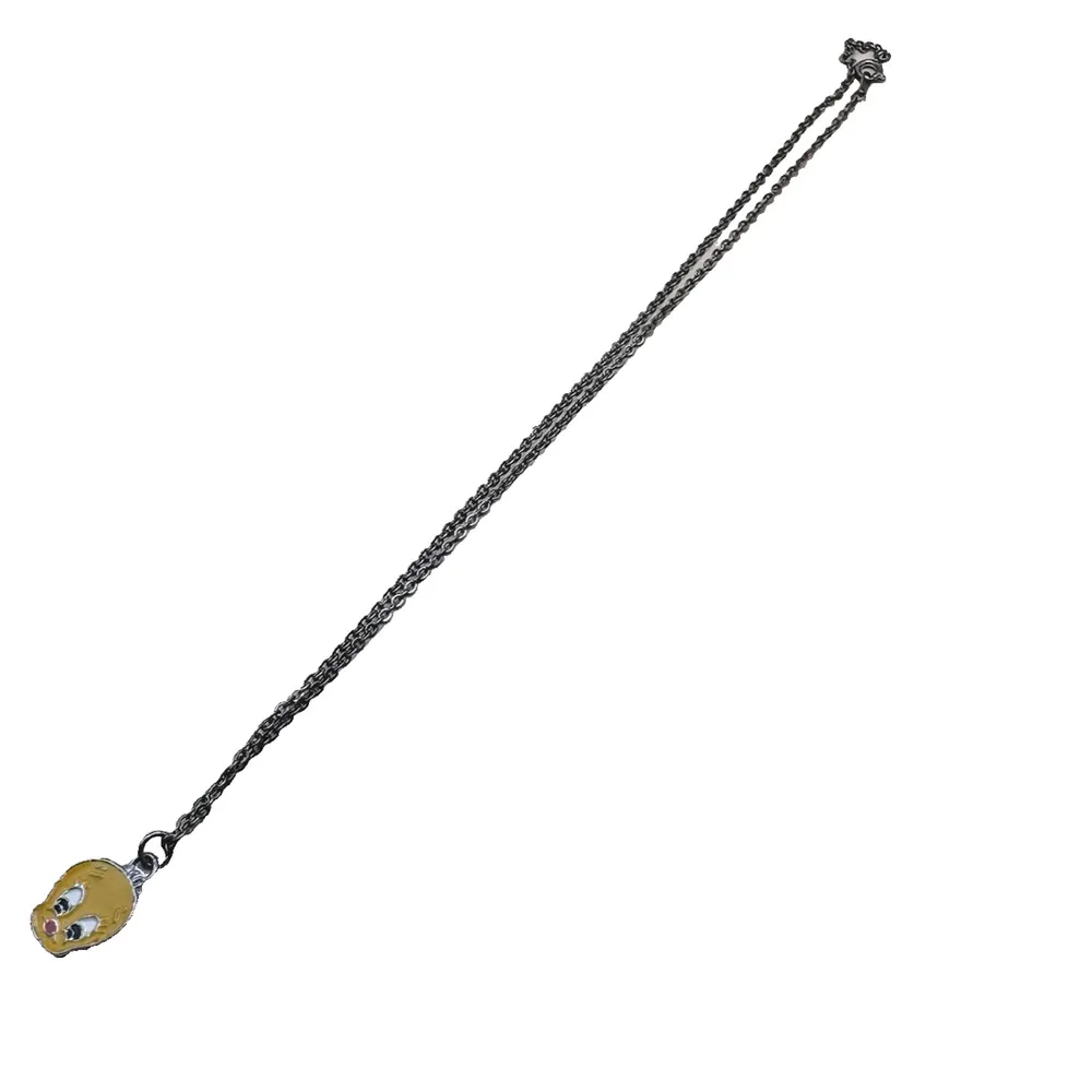 Vintage Looney Tunes Enamel Tweety Bird Necklace Chain EUC - Image 3