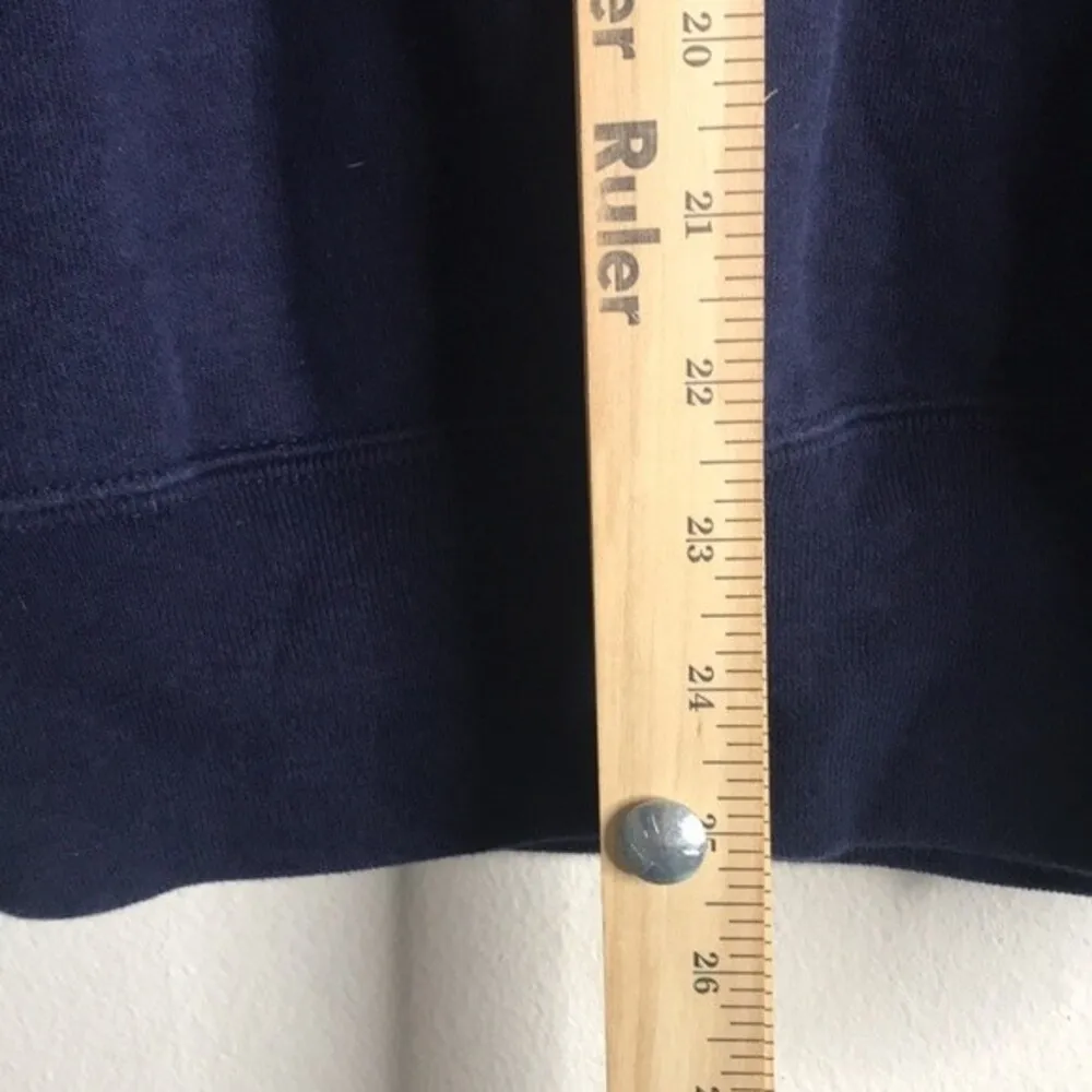 Vintage Oxford university navy blue pullover sweater unisex size small - Image 8