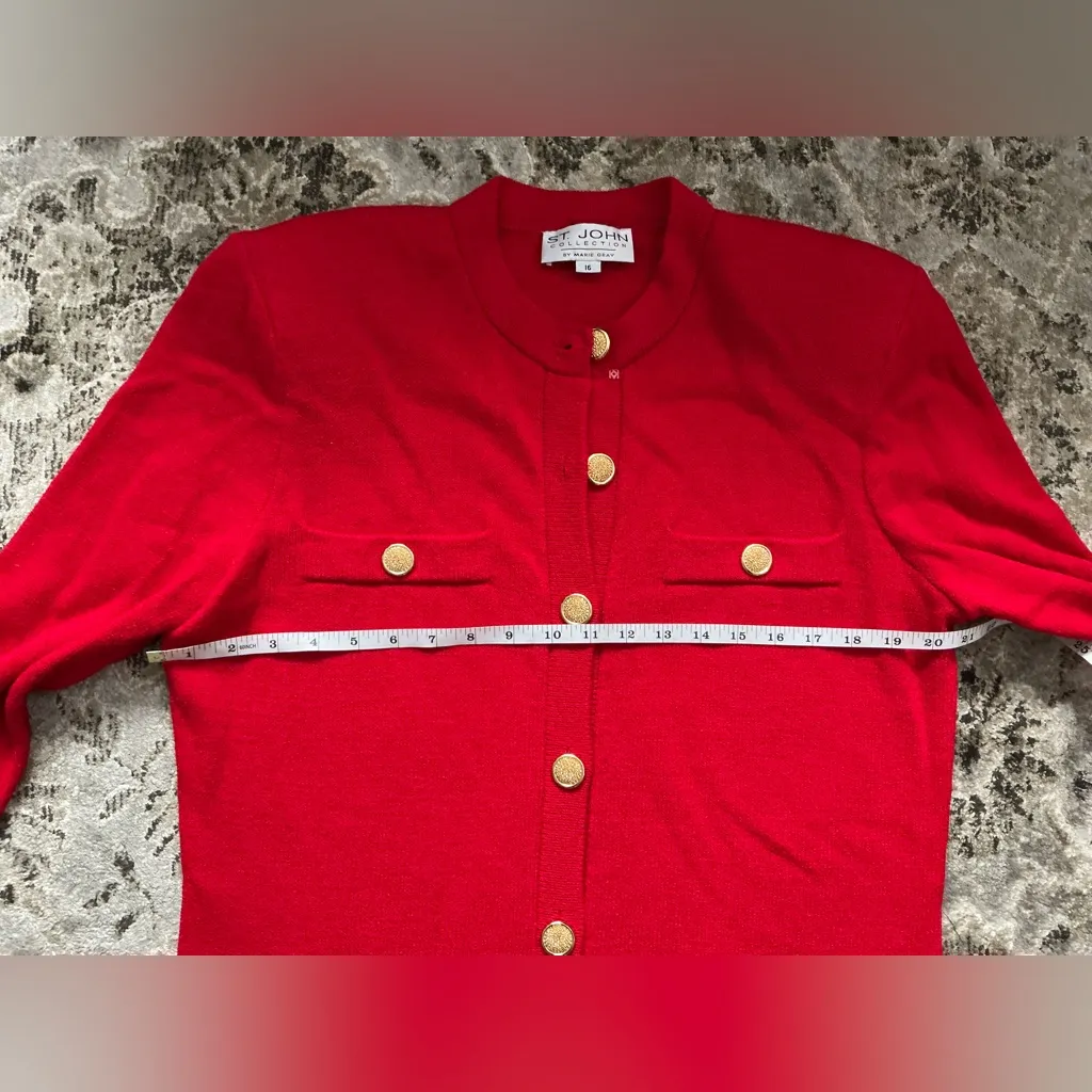 Elegant Red Button-Down Dress - Image 8