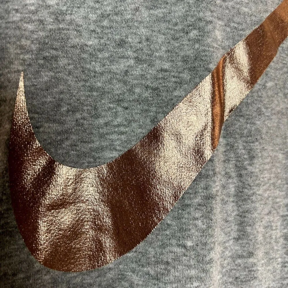 Nike Gray Cowl Neck Sweatshirt - Image 5