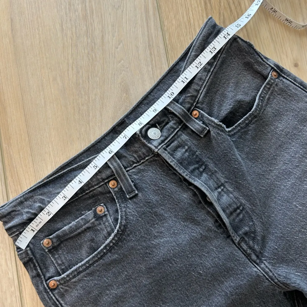 Levi’s 501 Black Button Fly Jeans - Image 9