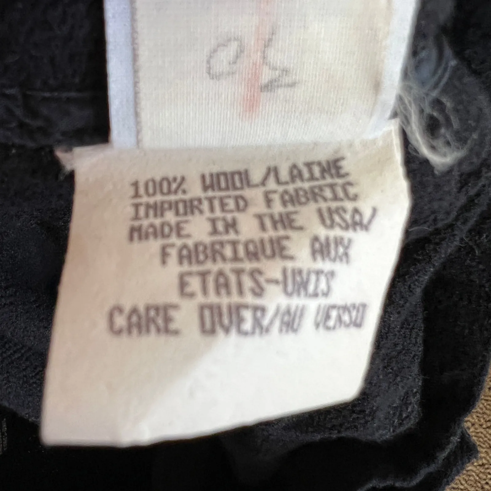 Vintage Anne Klein 100% Wool Pleated Trousers‎ Blue Made in USA High Waist 90s - Image 9