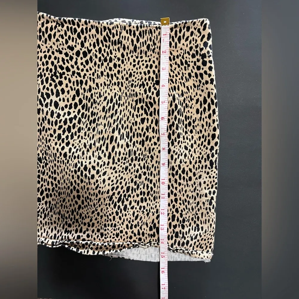BRANDY MELVILLE Leopard Print Mini Skirt Y2K  Women’s Sz 2 EUC - Image 7