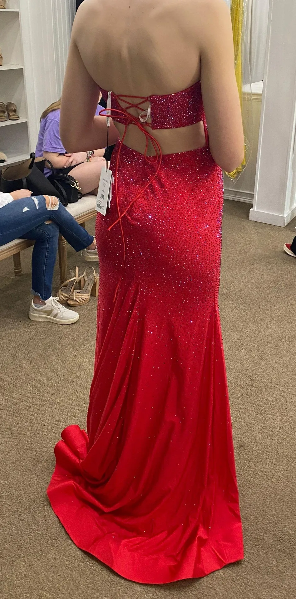 Sherri Hill Red  Prom Dress - Image 5