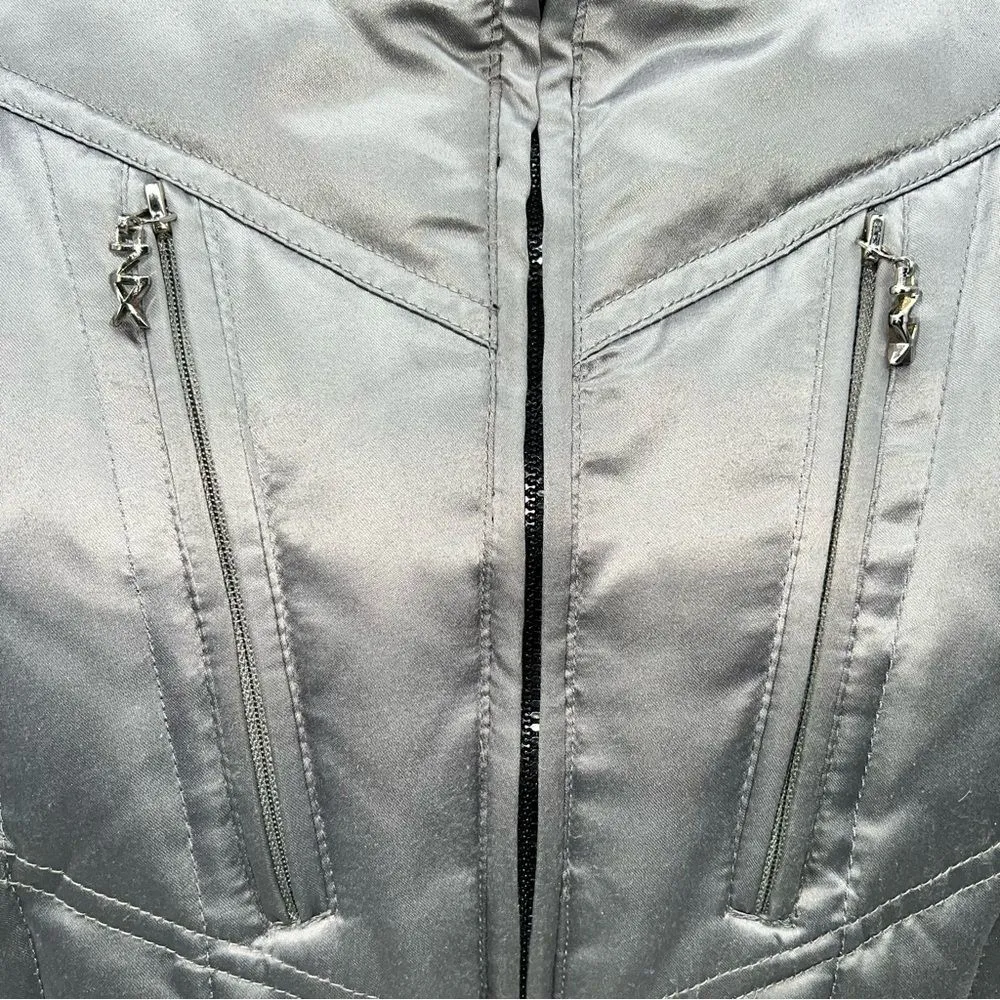 ZeroXposur Women's Puffer Jacket Silver Feather Filling Adjustable Back Belt-M - Image 3
