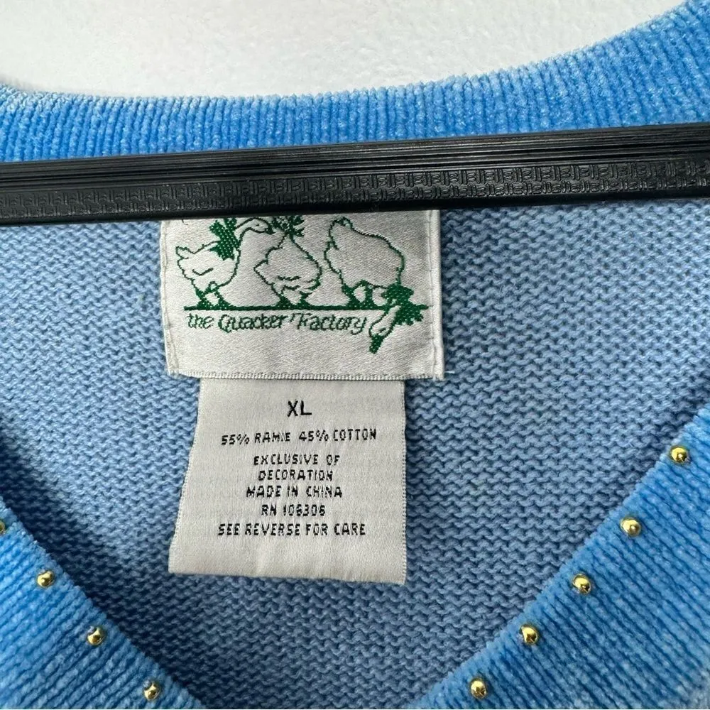 Vintage Quacker Factory pumpkin sweater size XL - Image 6