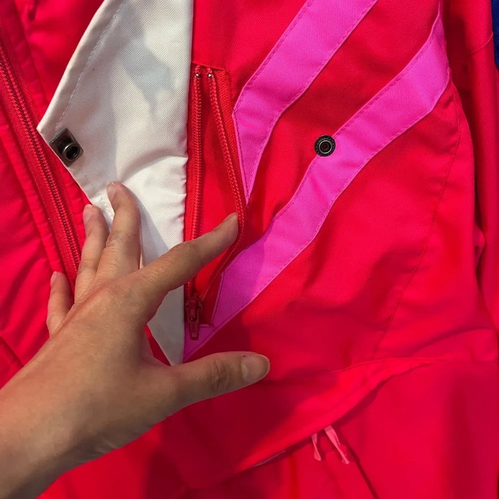 Vintage Hot Pink Obermeyer Sport Ski Jacket SHELL Ladies 8 Snowboarding Snow - Image 4