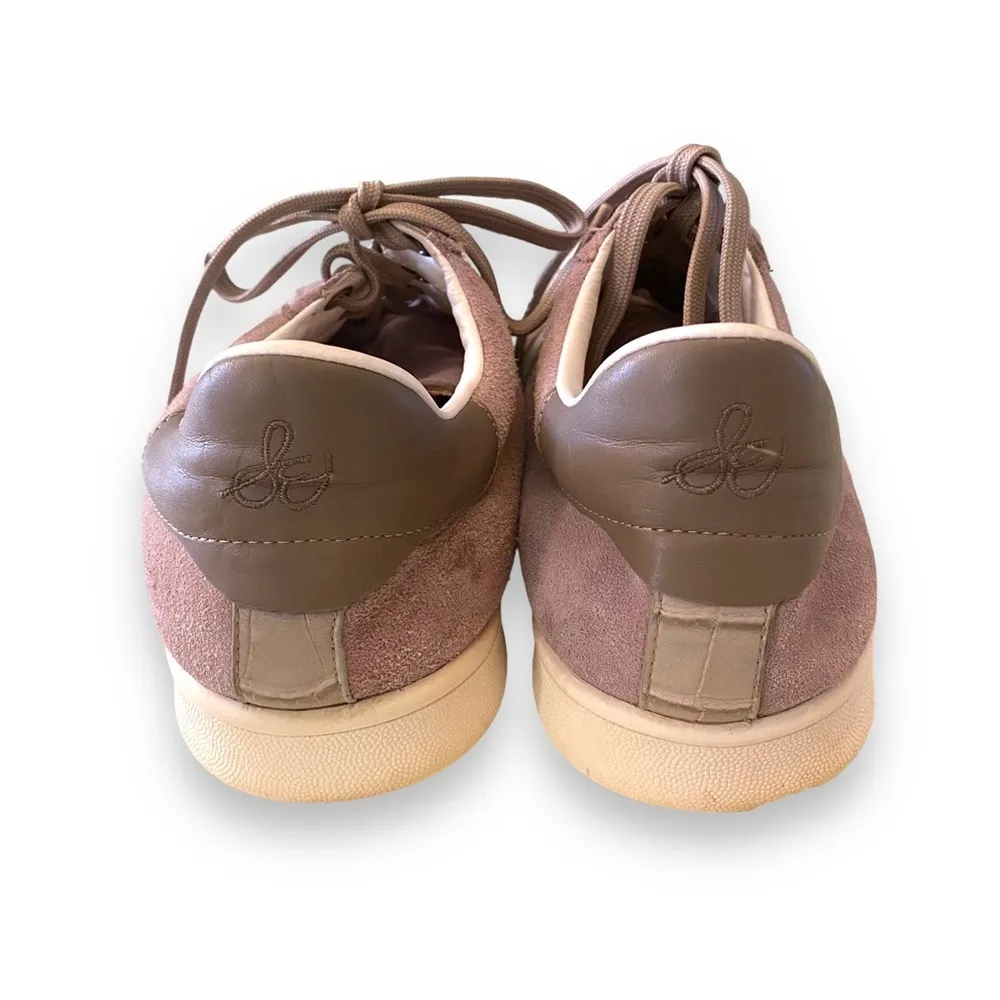 Sam Edelman Marquette Putty Suede Leather Sneakers Size 8 - Image 5