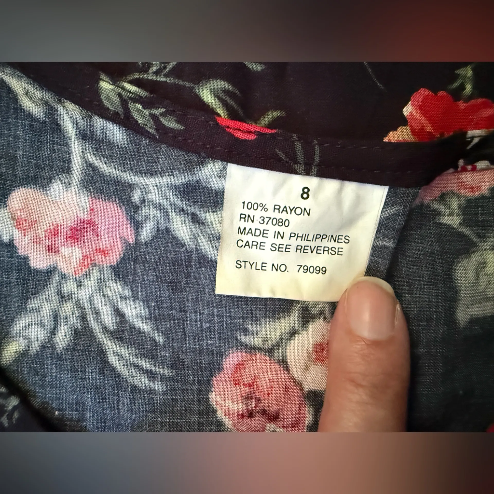 Vintage 90s Studio C floral tank maxi dress cardigan set, size 8 Red - Image 6