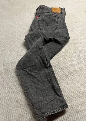 Levi’s  Grey Wedgie Button Fly Straight Leg Jeans Size 31 EUC - Image 2