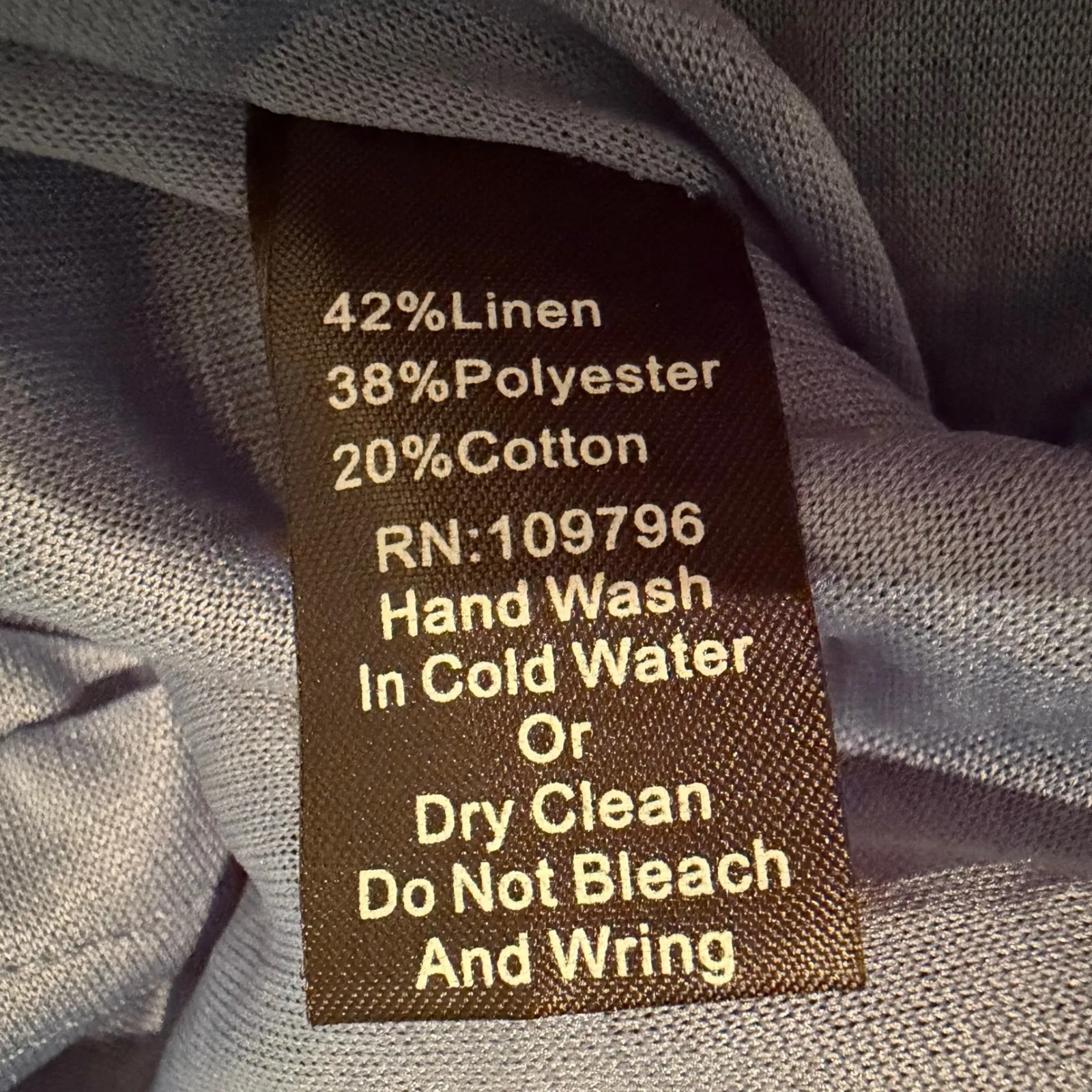 Pretty Angel Ruffle Sequin Linen Tunic Womens Small Blue Fairy Boho Hippie Gypsy - Image 8