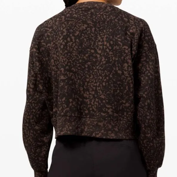 Lululemon Perfectly Oversized Crop Crew
Wild Thing Camo Brown Earth Multi - Image 3