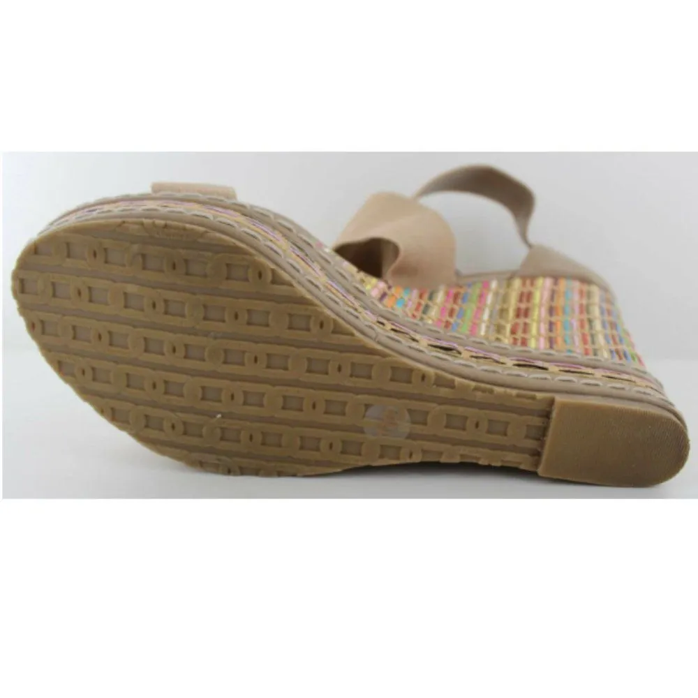 Charles David  Letti Womens Camel Strappy Wedge 11 - Image 11