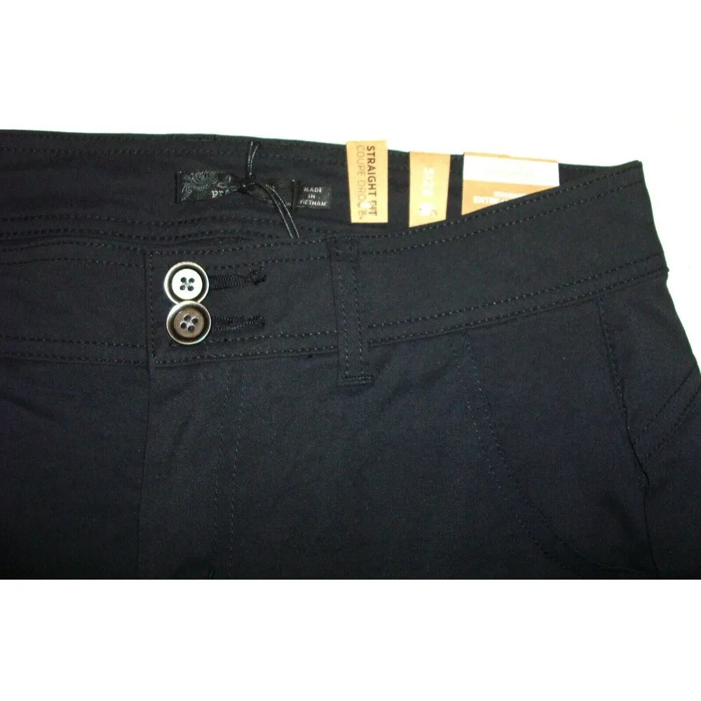 New NWT Womens Prana Pants Halle 10 Black UPF 50 Convertible inseam Regular - Image 4