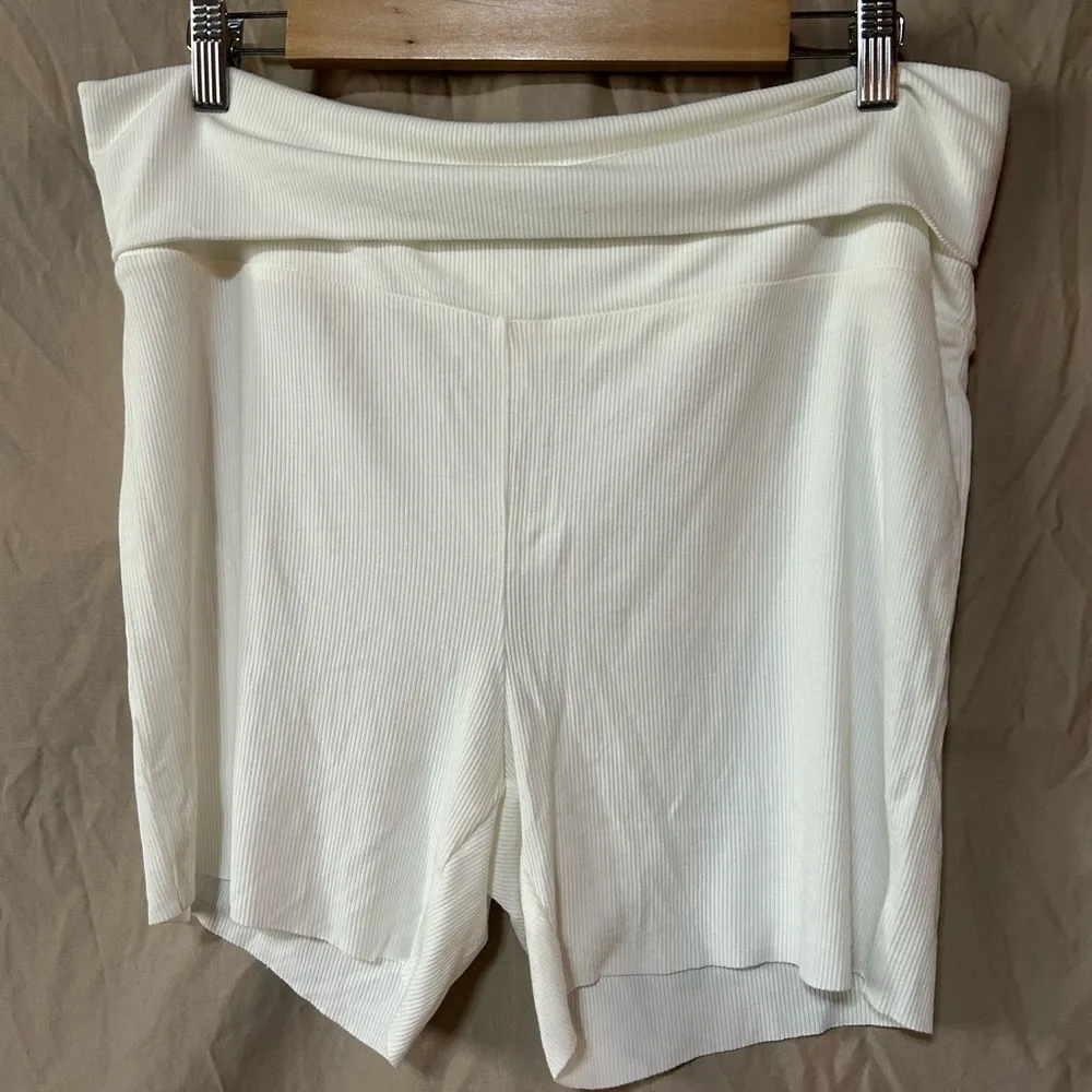 Skims soft lounge fold-over shorts Marble Size 3X - Image 3