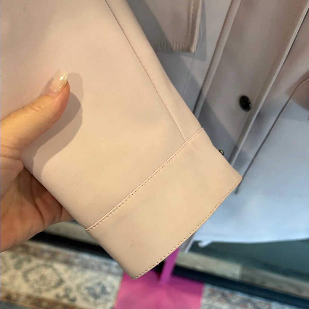 Levi's Women's Cream Trench rain Coat light lavender XS - Image 5