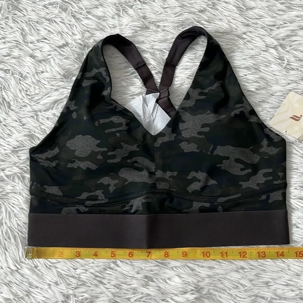 New FABLETICS Sports bra All Day Every Day in Charcoal Camp size Large - Image 6