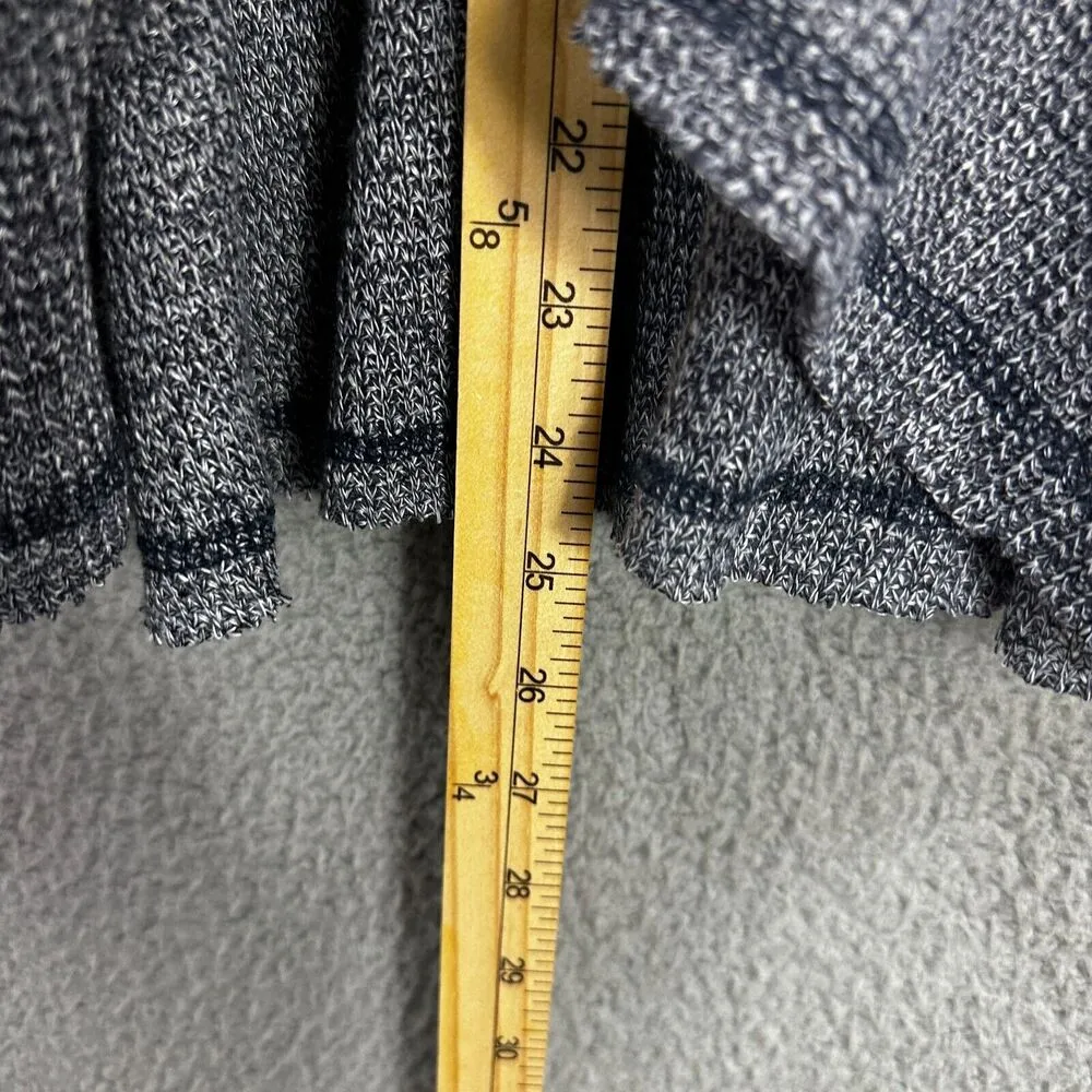 Anthropologie Deletta‎ Top Womens Small Blue Knit Cold Shoulder Oversized Boho - Image 5