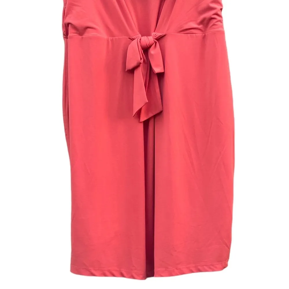 Forever 21+ Tangerine Knit Dress Tie Waist Front Tank Mini NWT Plus Size 3X - Image 4