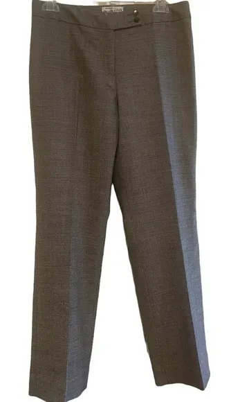 Pendleton Savvy Stretch Wool Blend Black Micro Tweed Dress Pants Trouser Sz 8 - Image 1