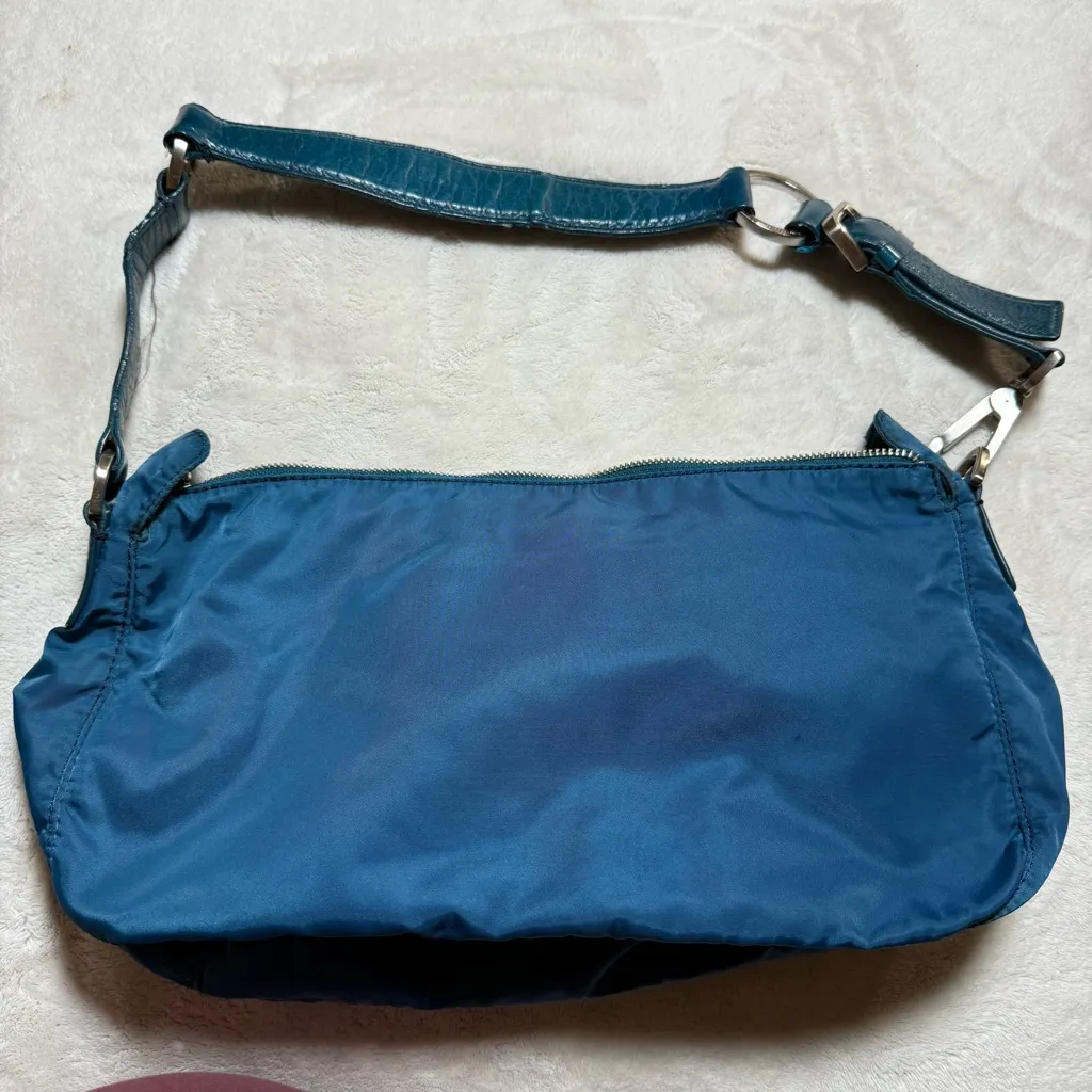 Francesco Biasia Blue Nylon Shoulder Bag - Image 2