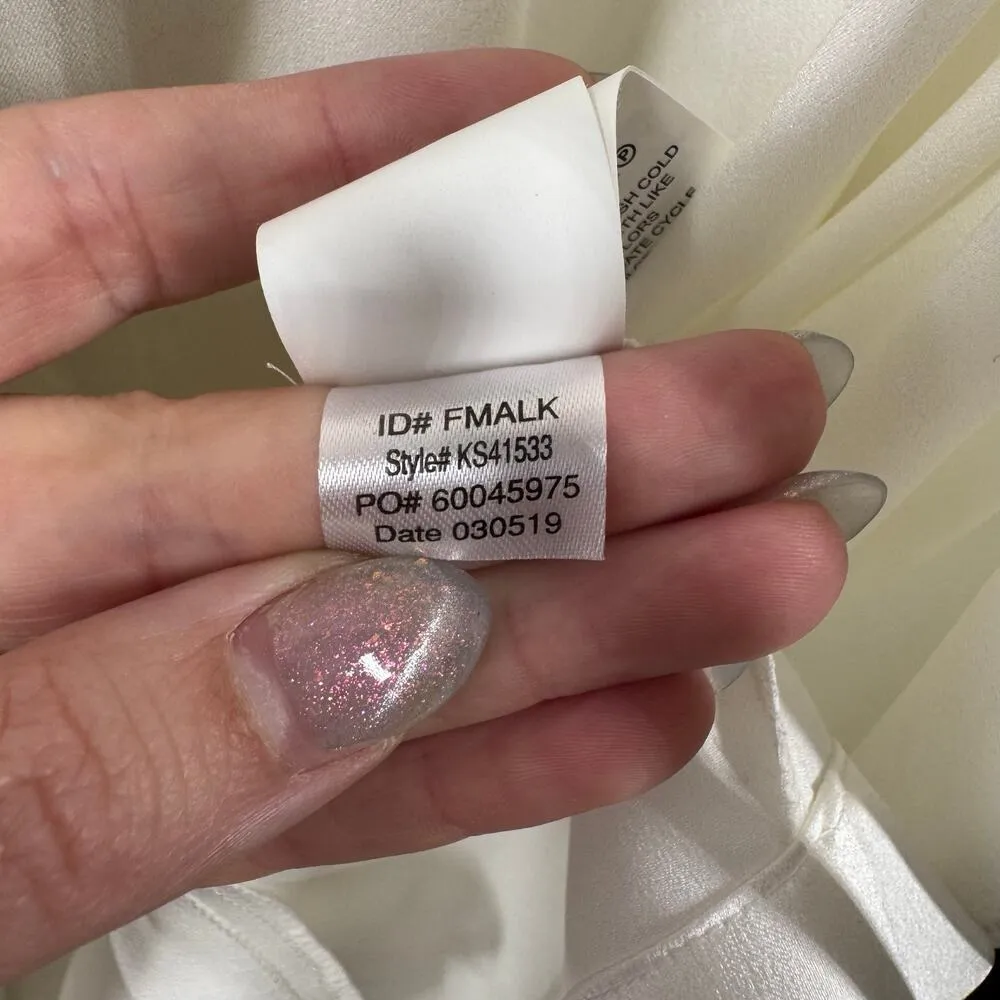 KATE SPADE NEW YORK KS41533 CHARMEUSE MRS. ROBE Women S Cream White Wedding - Image 4