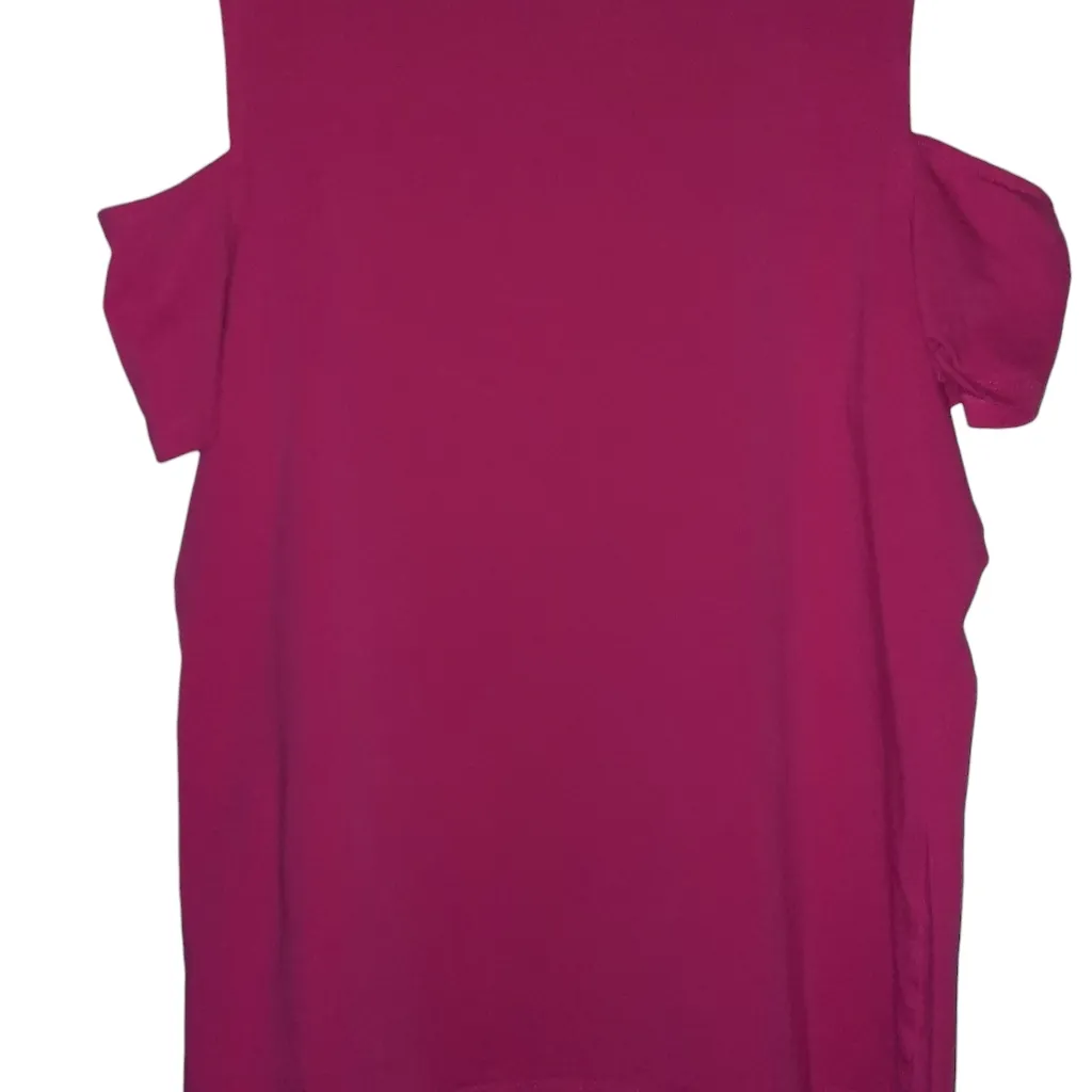 Michael Michael Kors Pink Cold Shoulder Blouse Size Large - Image 2