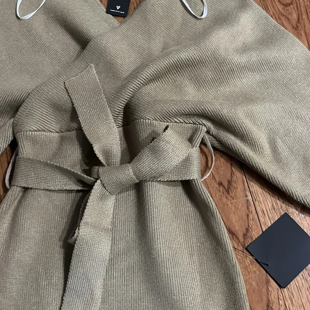 NWT LULUS Modena Sage Green Dolman Sleeve Bodycon Sweater Dress - Image 3