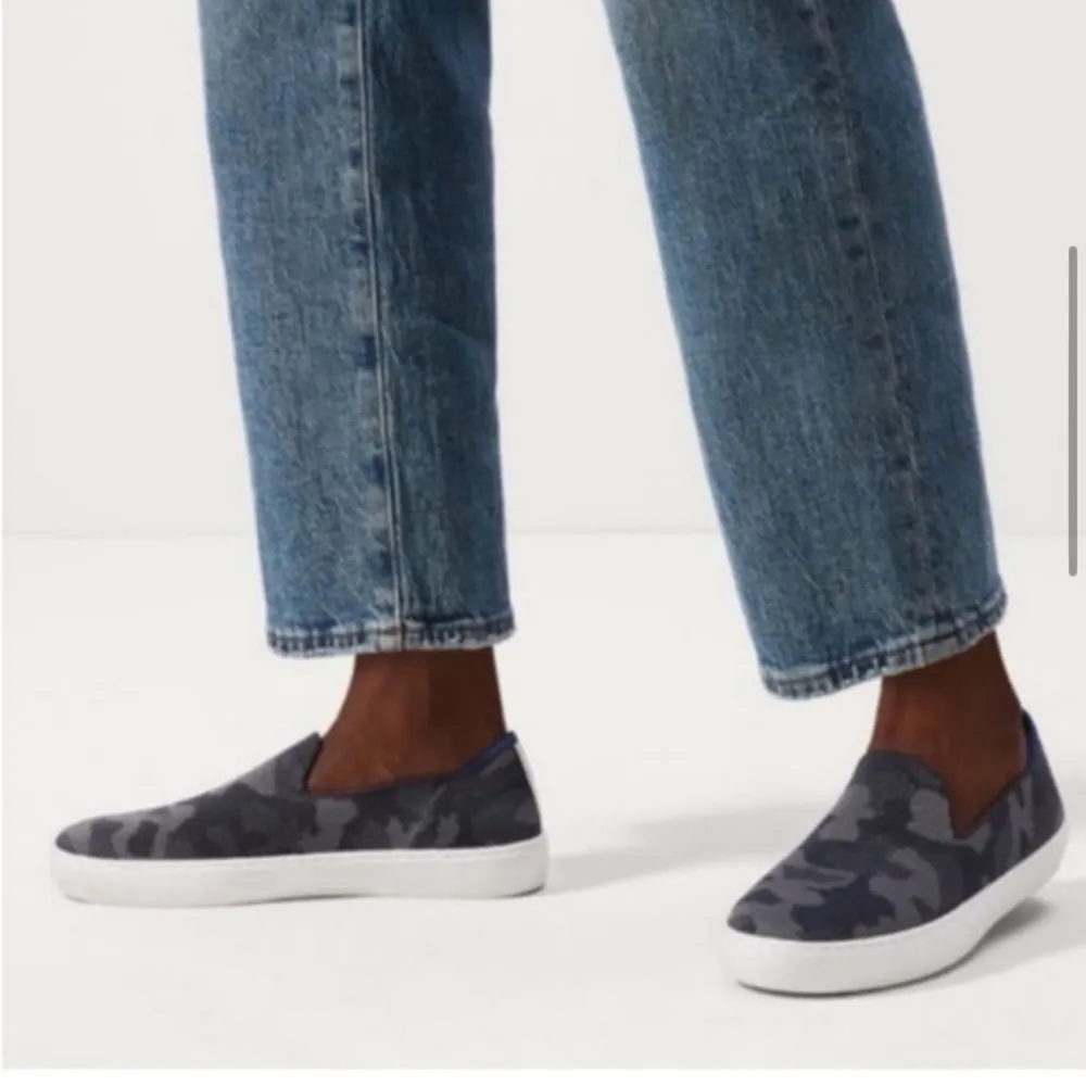 Rothy’s The Original Slip on Sneaker in grey Camo - Image 2