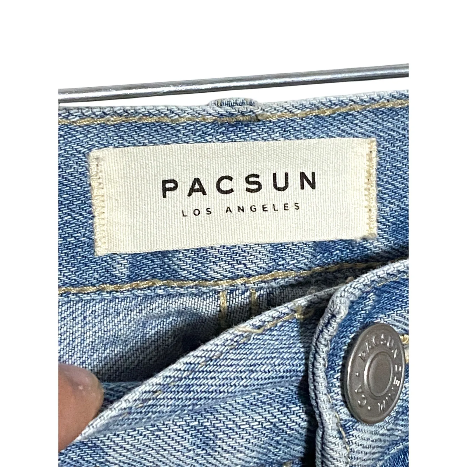PacSun Boyfriend Raw Hem Jeans Women 28 Distressed Ripped Grunge Punk Skater Y2K - Image 8