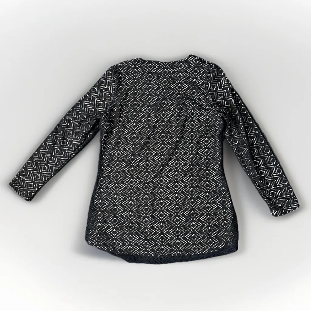 Coolibar UPF 50+ Women's Black‎ Lausanne Crochet Tunic Cover - Image 6