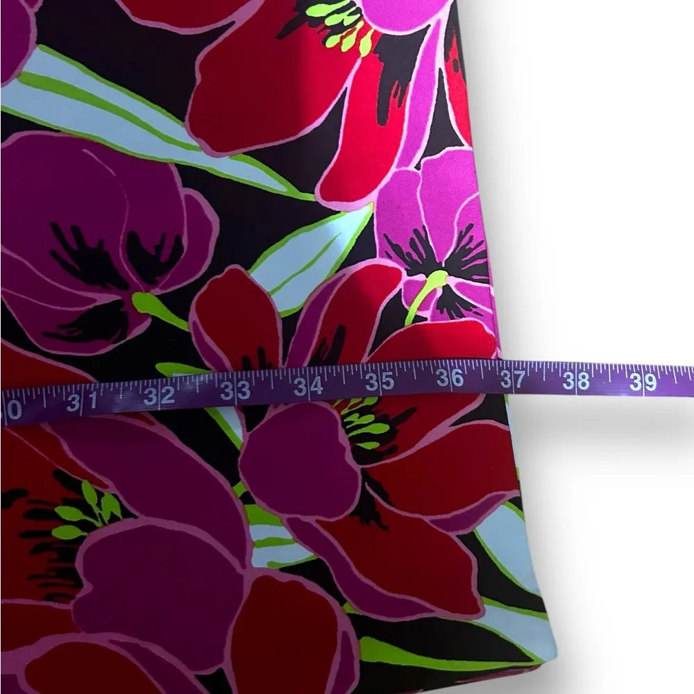 Kate Spade New York Peplum Floral Dress size 2 Red Pink - Image 8