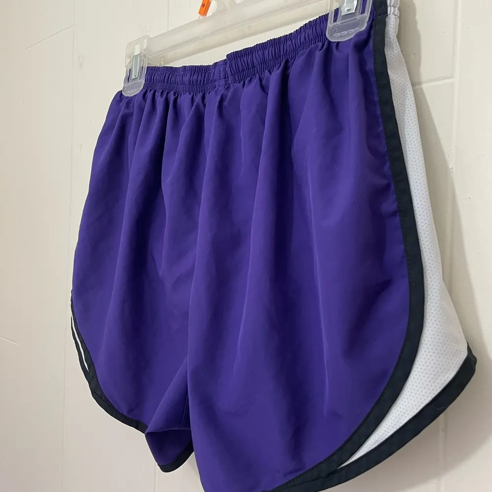 Nike Dri Fit Running Shorts Purple Athletic Brief Lined Norts Women’s Size M - Image 8
