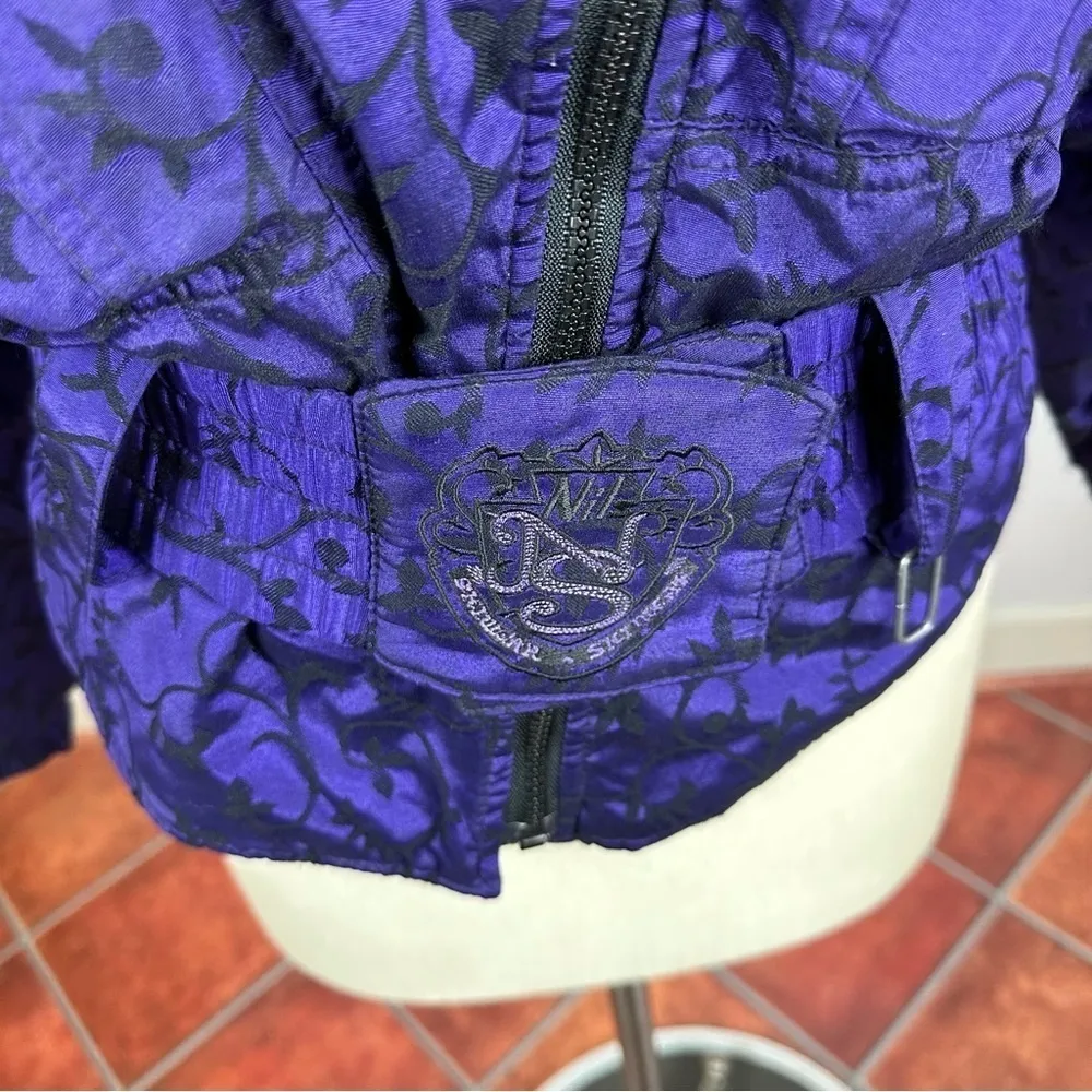 Nils Royal Purple Ski/Snowboarding Coat Black Size 10 - Image 6