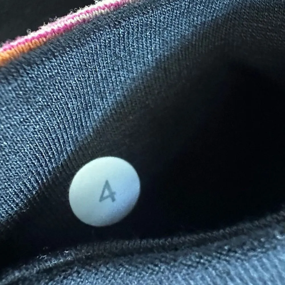 Lululemon Groove black orange space dye pants - Image 8