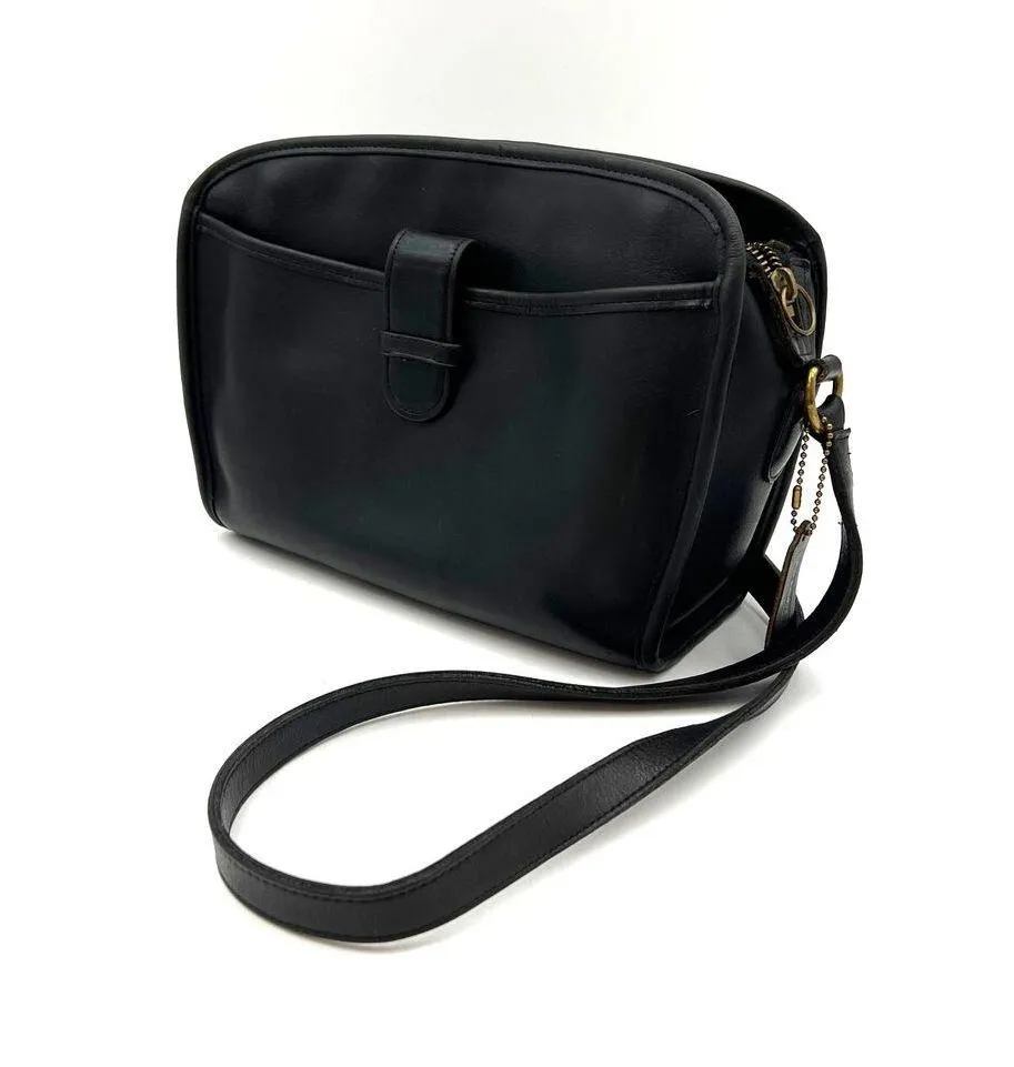 Coach Brighton Bag 9895 Vintage Black Leather Handbag Purse Rehab Project Bag - Image 2