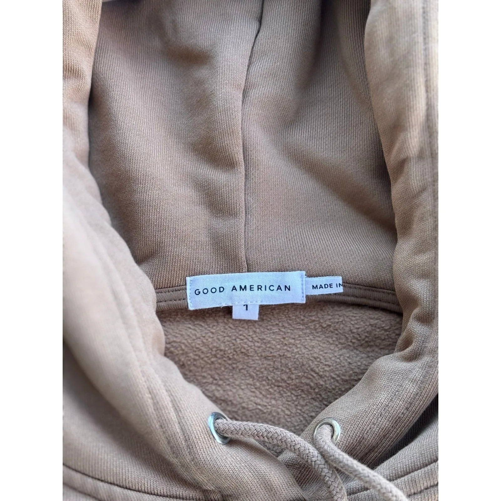Good American Brown Hoodie Size 1 - Image 9