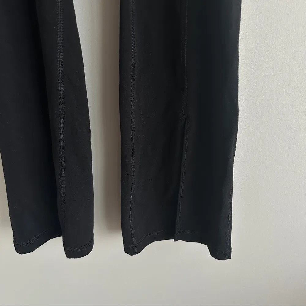 Aritzia butter black flare legging split hem - Image 4