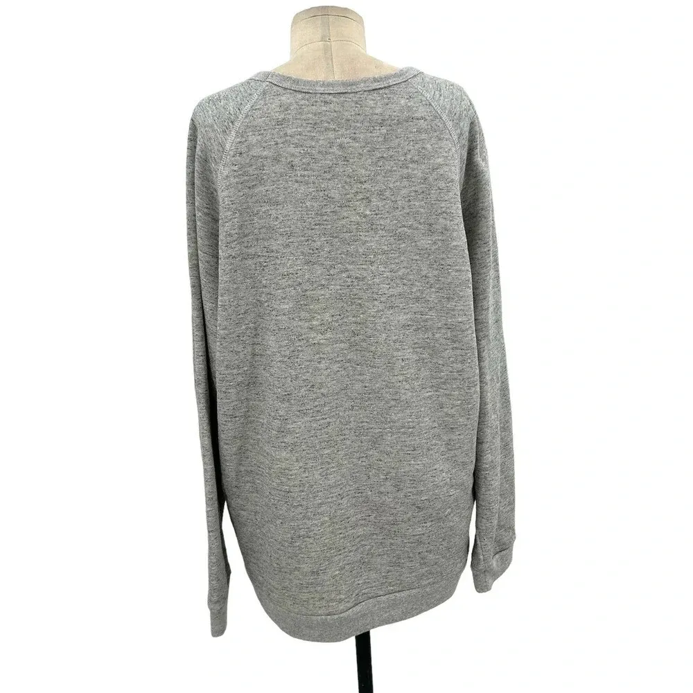 Marine Layer Heather Gray Fluent Crew Neck Pullover Sweatshirt‎ Size Large - Image 6