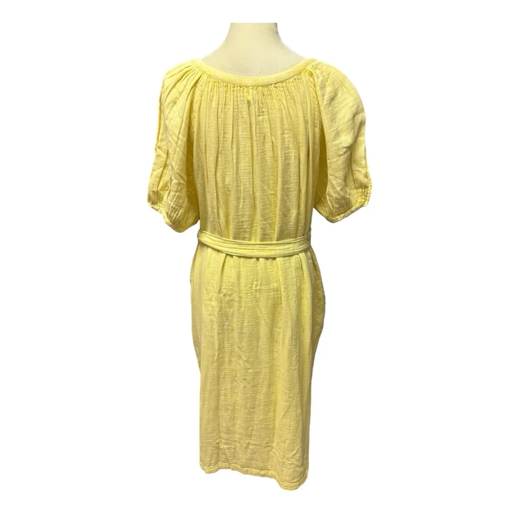 Faherty Dream Cotton Gauze Sahara Sun Carmel Dress NWT Organic - Image 3