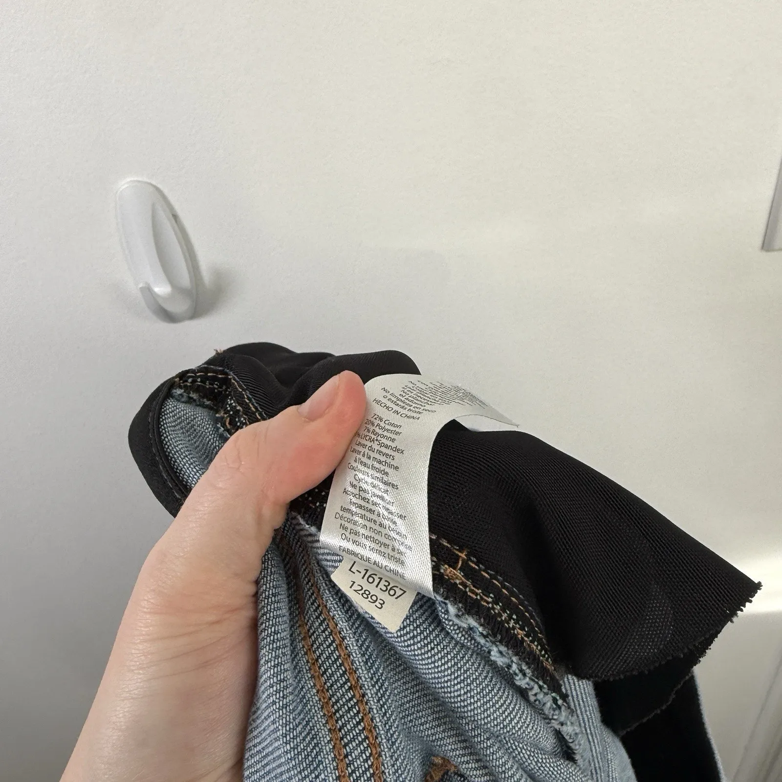 Lularoe Magic Waist Light Wash Skinny Leg Jeans Hi Rise Stretch Distress Plus 40 - Image 7