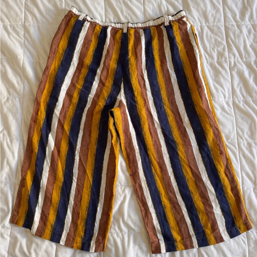 Ellen Tracy Multicolor Linen Pants - Image 2