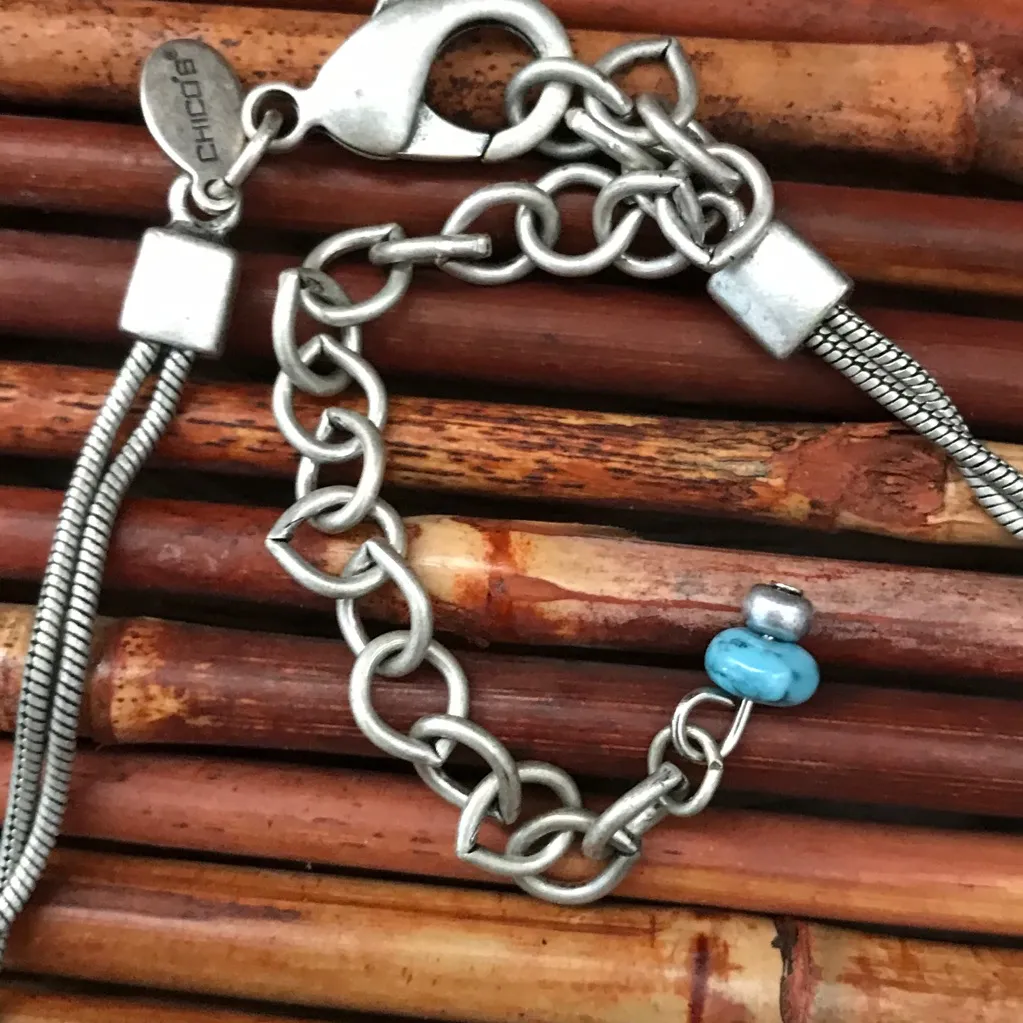 Chico’s Stained Glass Style Necklace Resin - Image 6